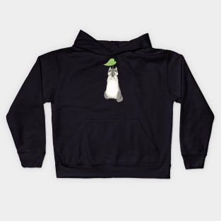 Cat with stalk Kids Hoodie